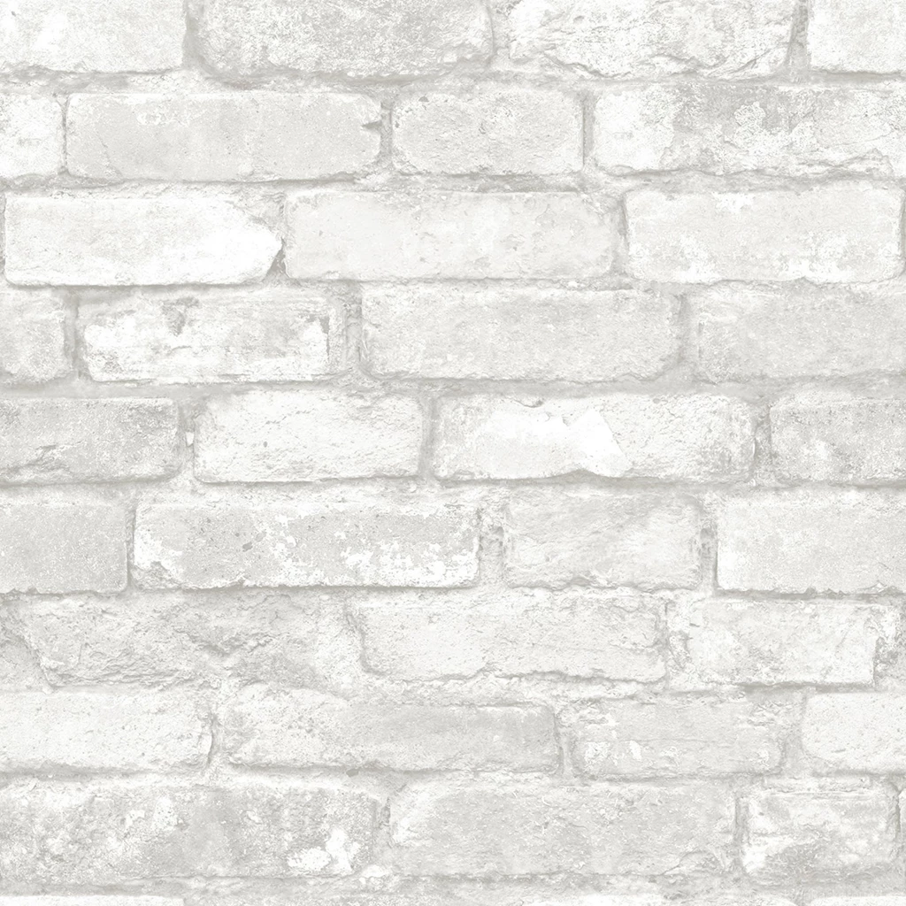 WallPops! Grey And White Brick Peel And Stick Wallpapers & Reviews ...