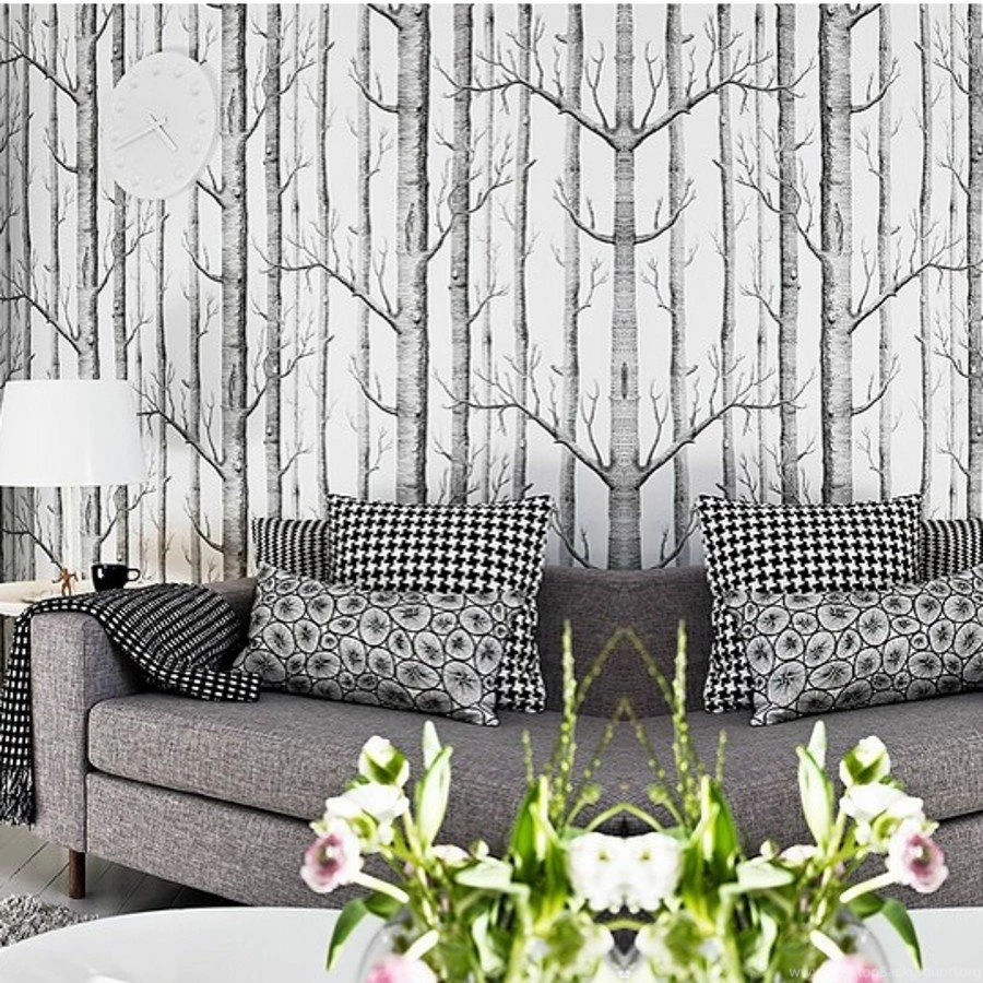 Compare Prices On Birch Tree Wallpapers Mural  Online Shopping/Buy ...