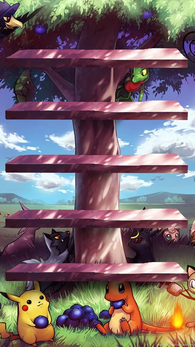 Pokemon Tree Shelves iPhone 5 Wallpapers / IPod Wallpapers HD Free ...