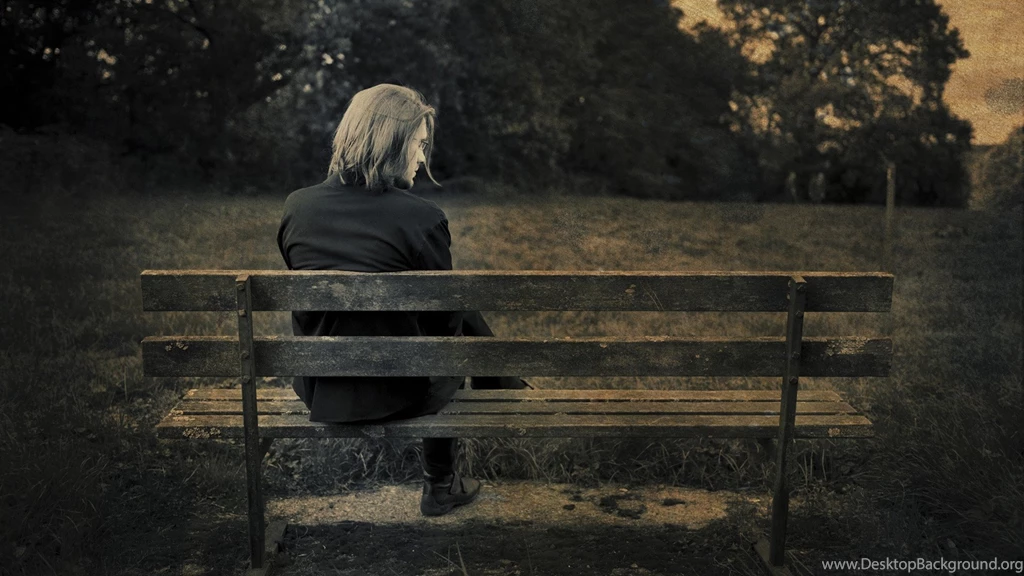 Download Wallpapers 1920x1080 Steven Wilson, Bench, Grass, Man ...