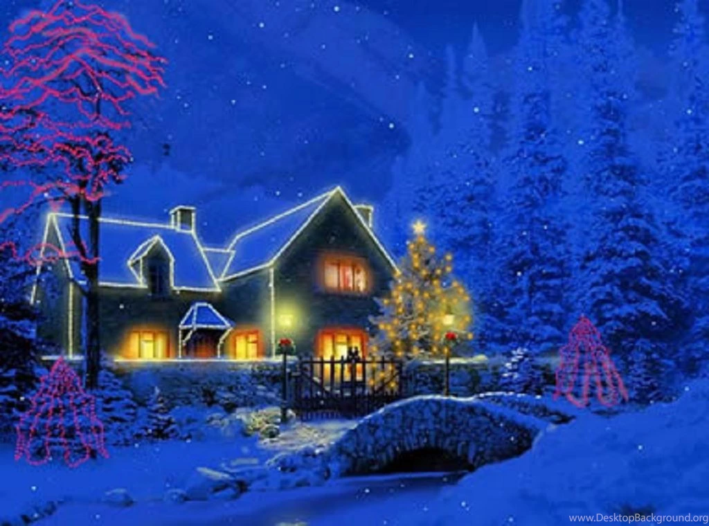 Wonderful Christmas Wallpapers Free Cottage