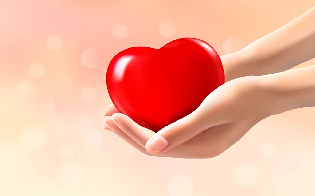 Heart In Hand Love Wallpapers HD Free Download For Desktop