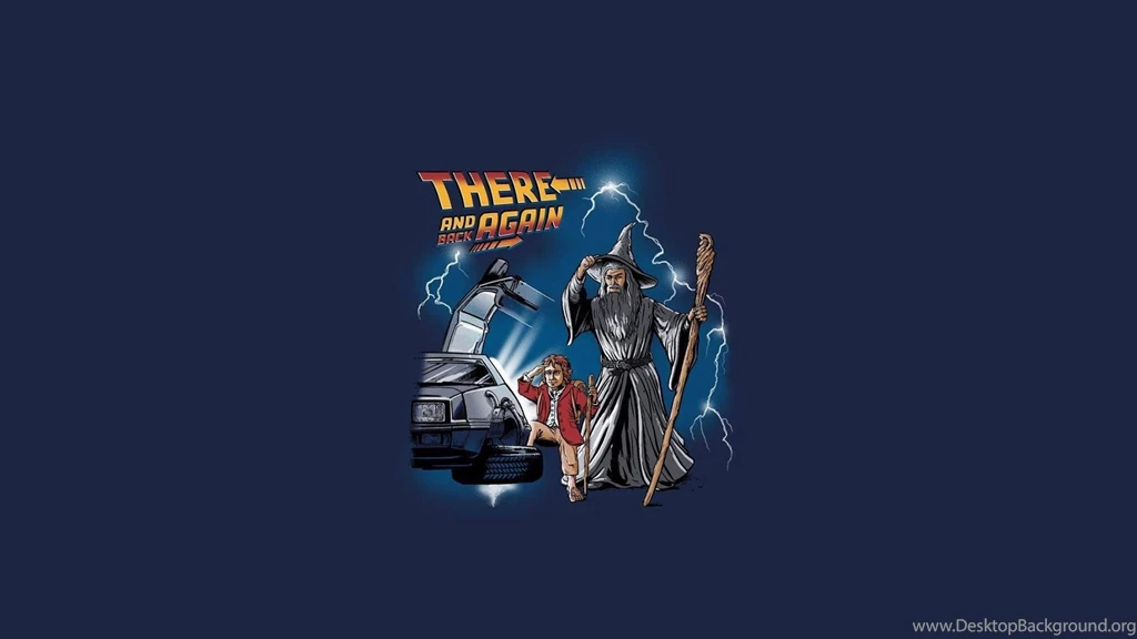 The Lord Of The Rings Back To The Future Crossover, Gandalf ...