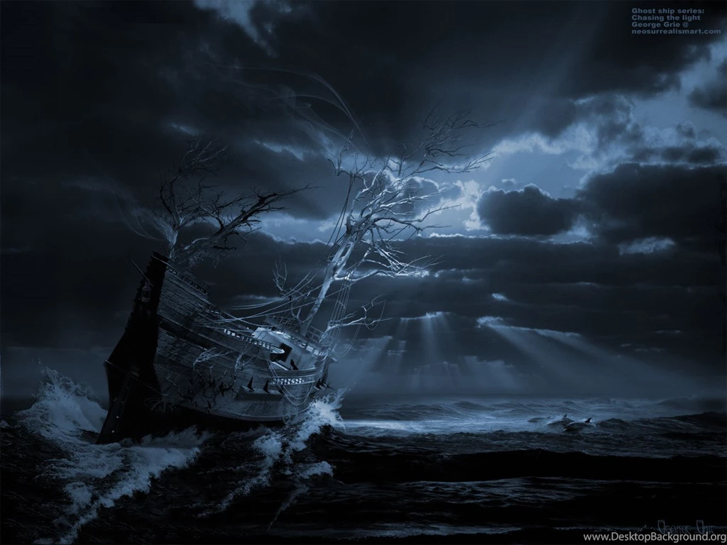 Ghost Ship Series: Chasing The Light: Surreal Art print, Poster ...