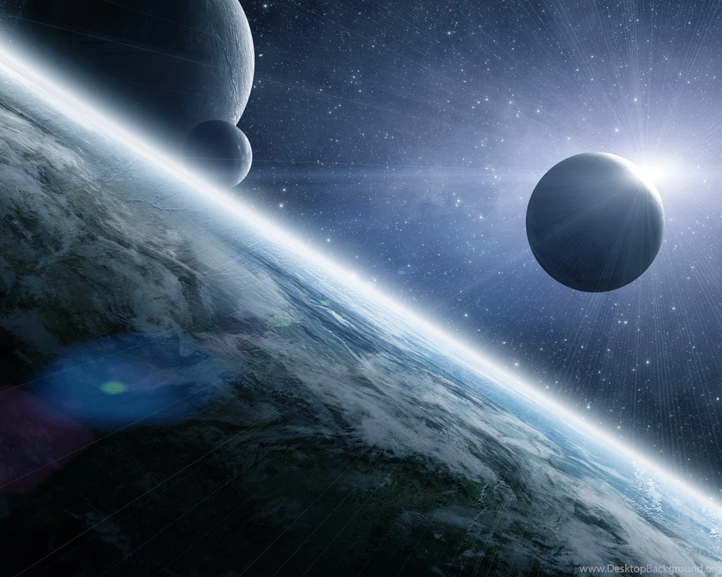 1280x1024 Surface, Satellite, Planet, Eclipse, Space, Star ...