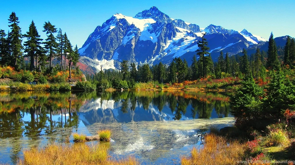 Scenery, Mountain, Lake (