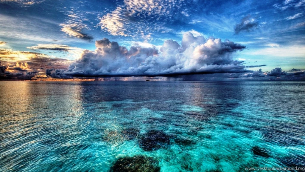 Download Wallpapers, Download 2560x1440 Blue Ocean Sea 1600x900 ...