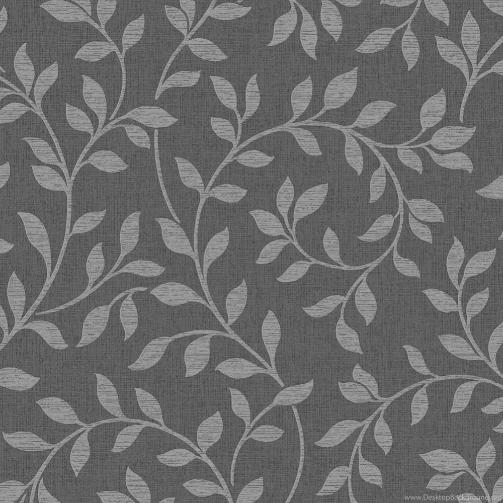Fine Decor Torino Leaf Wallpapers Black / Silver (FD40236) Fine ...