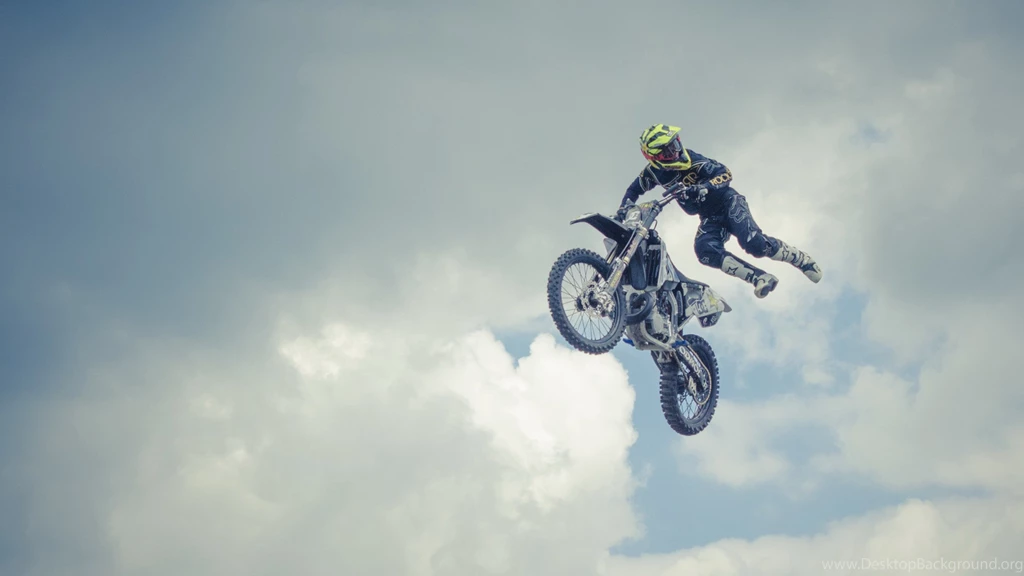 Abstract Motocross Stunt In Space High Resolution Wallpapers ...