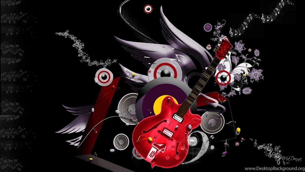 Wallpapers Guitar Girl Sexy Abstract 1920x1080