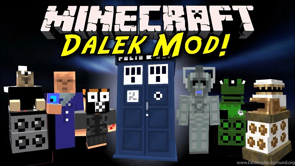 Minecraft Mod Showcase: Dalek Mod! [TARDIS, New Mobs, Bessie ...