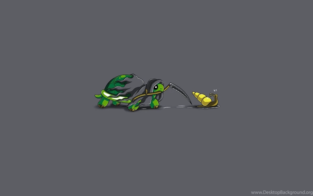 Death Minimalistic Scythe Funny Turtles Slime Wallpapers ...