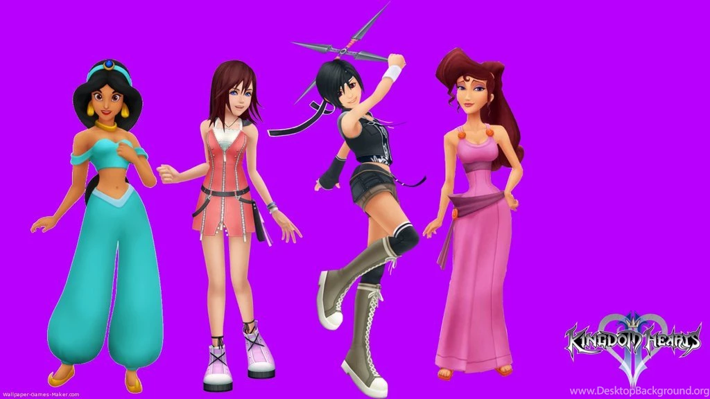 KH II Jasmine Kairi Megara And Yuffie Wallpapers By ...