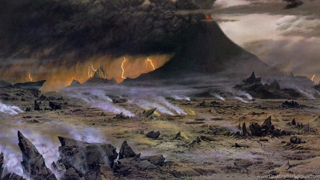 Mordor Mountain Faith Amon Amarth Ted Nasmith Wallpapers