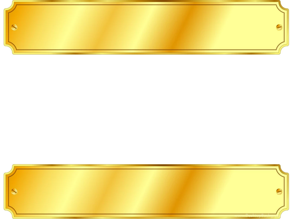 Gold Metal Sign Backgrounds 3D, Border & Frames, White, Yellow ...