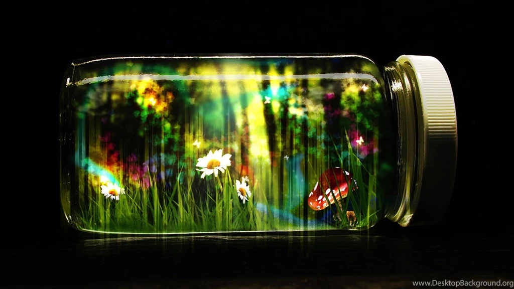 Download Wallpapers 1920x1080 Bank, Glass, Cap, Butterflies, Nature ...