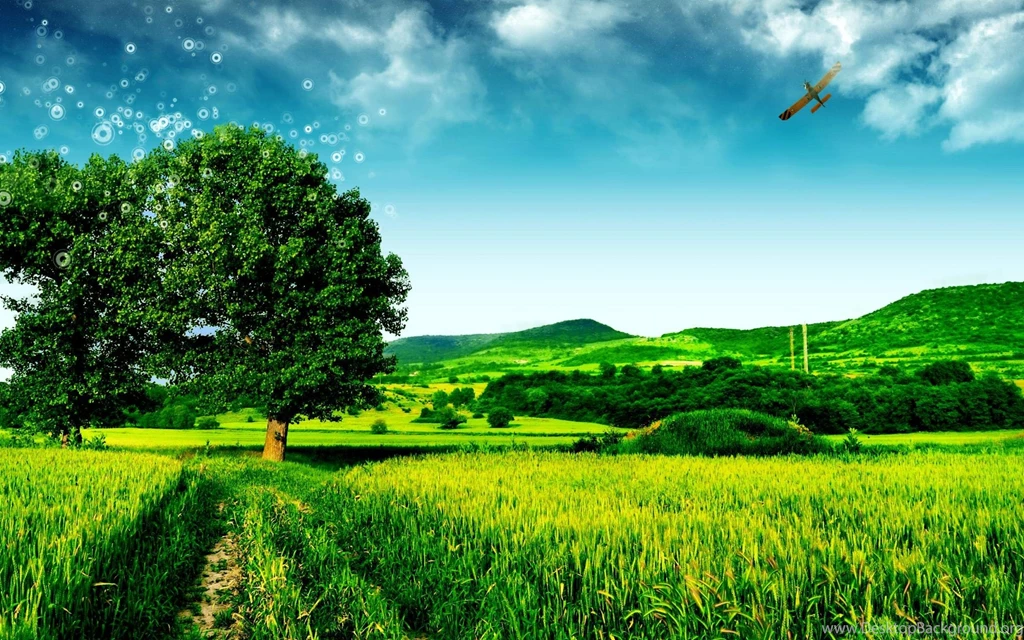 Green Tree Fantasy Landscape Nature