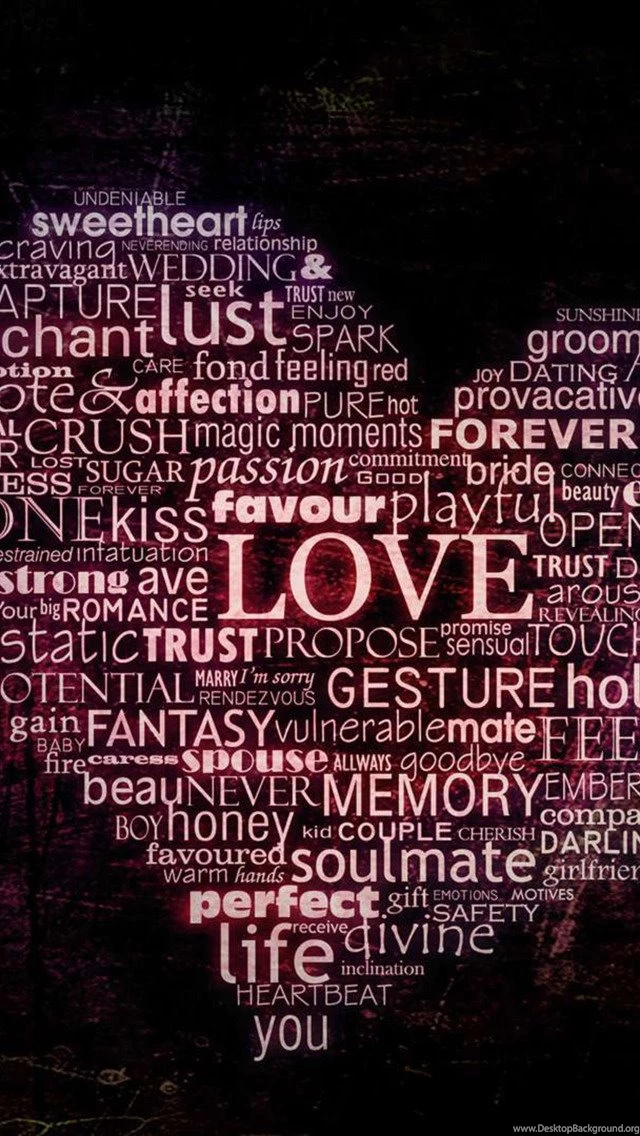 Love Text 2 iPhone 5 Wallpapers