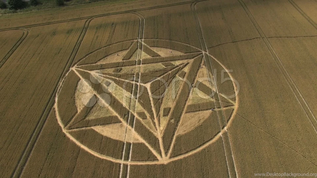 Crop Circle Aerial Flightcam Stock Video 11909001