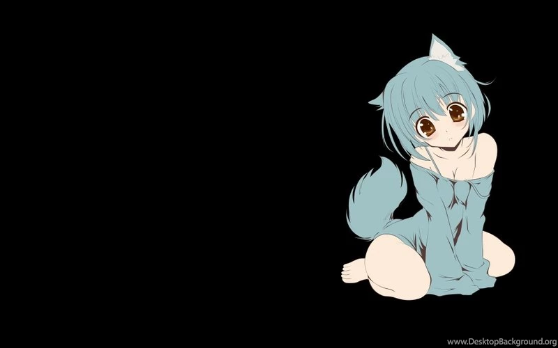 Nekomimi Anime Furry Fandom Black Backgrounds 1920x1200 Wallpapers ...