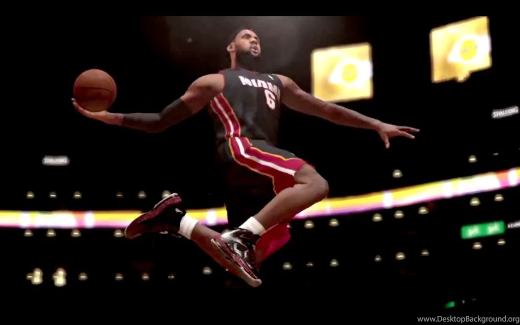 LeBron James Dunking, NBA 2K14 1440x900 Wallpapers