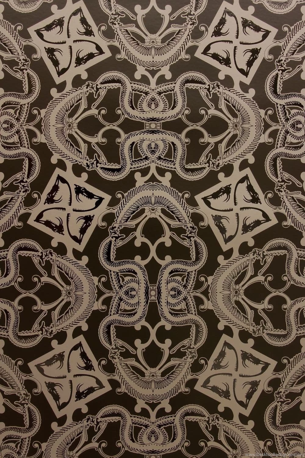 Animal Skin Wallpapers / Polyester / Contemporary / Metallic ...