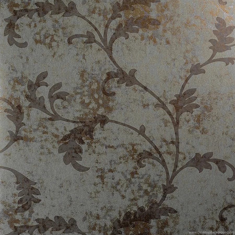 Floral Organic Metallic Purple Wallpapers