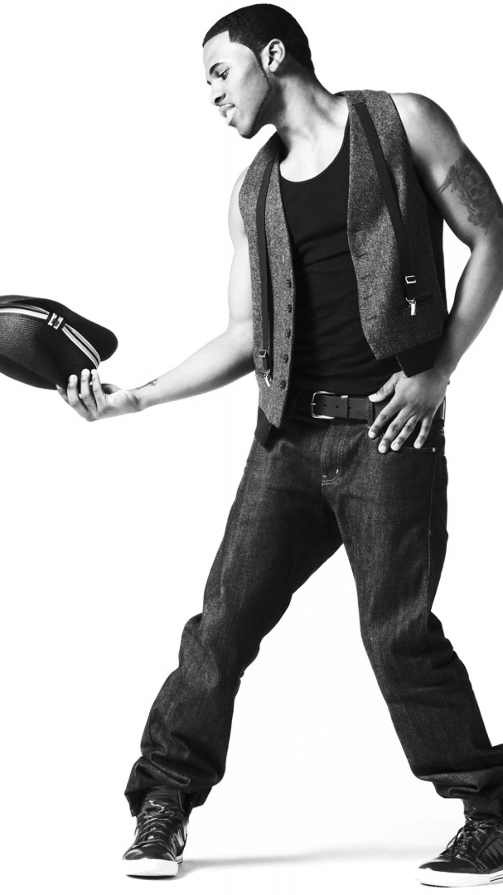Download Wallpapers 1080x1920 Jason Derulo, Man, Hat, Hands, Tattoo ...
