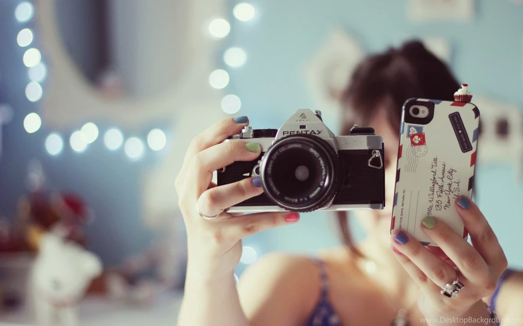 Photographer, Camera, Classic, Pentax, Iphone, Letter, Hi tech, Bokeh