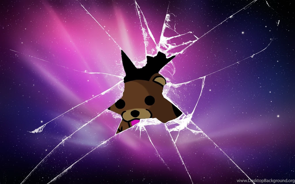 Pedobear Through The Broken Screen Wallpapers Free Desktop ...