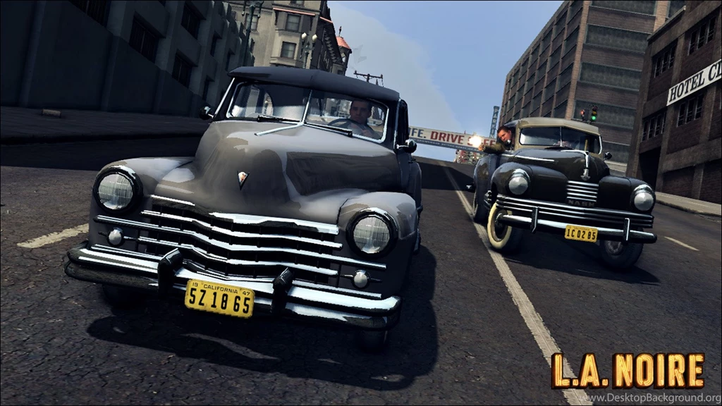 L.A. Noire Car Chase Wallpapers