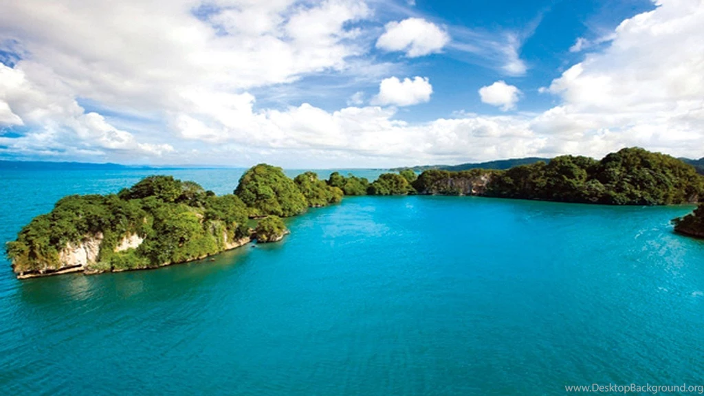 Green Water Blue Clouds Landscapes Nature White Hills Plants ...