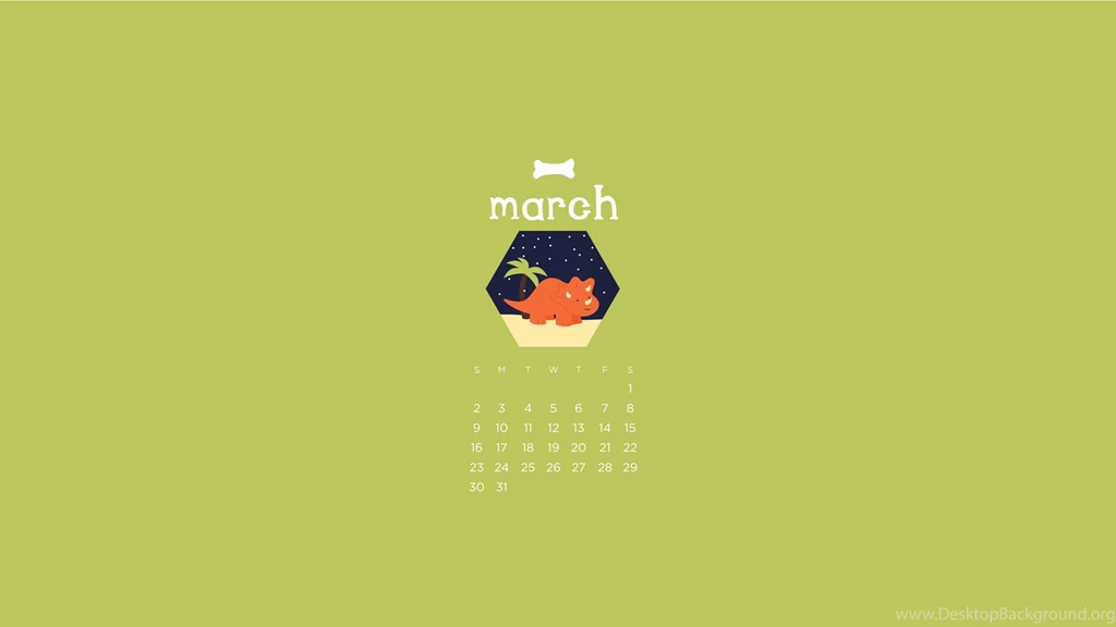 Wild Olive: Calendar // Print And Post A Triceratops