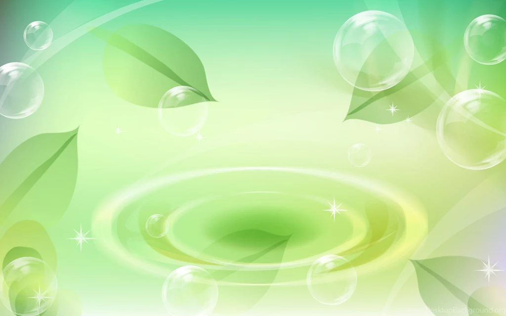 Green Leaves And The Bubble Background Images free Pictures
