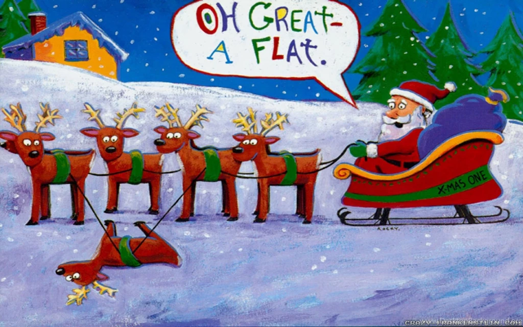Funny Christmas Wallpapers Crazy Frankenstein