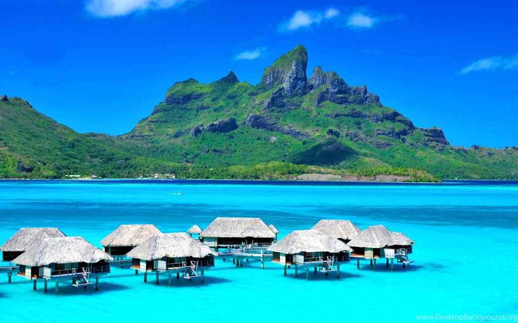 Bora Bora Overwater Bungalow Hotel Wallpapers For Widescreen ...