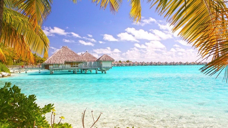 Tropical Beach Bora Bora Polynesia Desktop Wallpapers ...