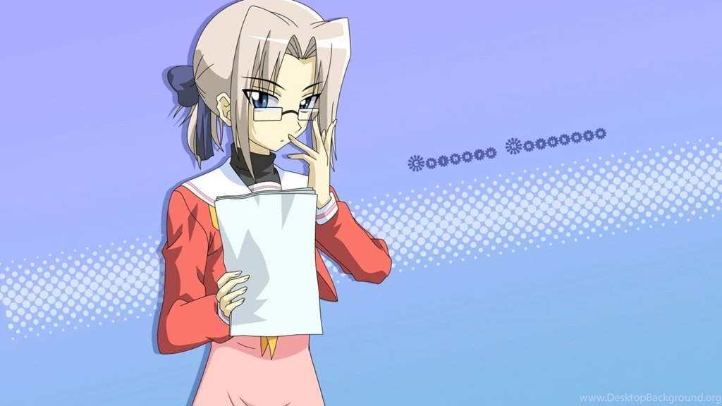 Hayate No Gotoku Harukaze Chiharu Girl Glasses Papers