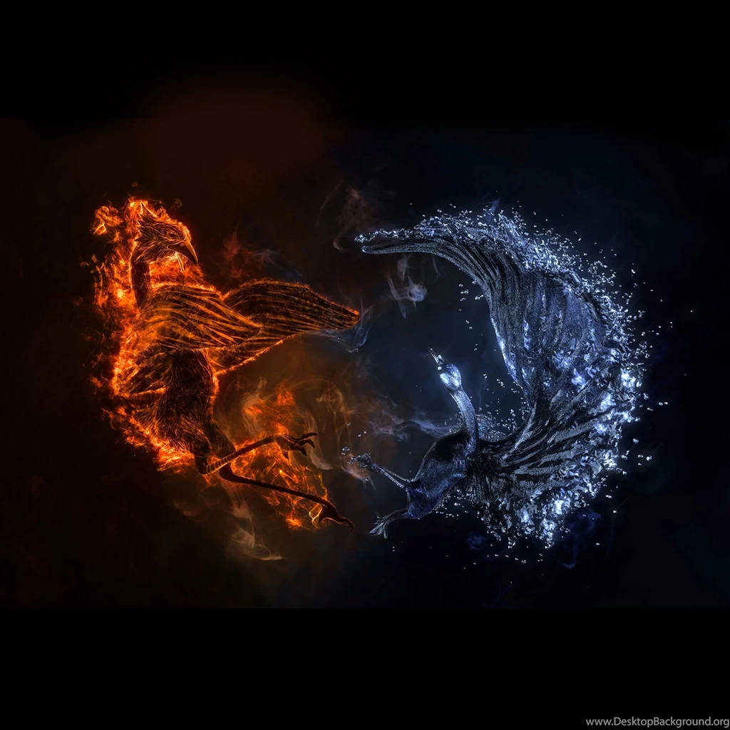 Fire And Water iPad Air Wallpapers Download