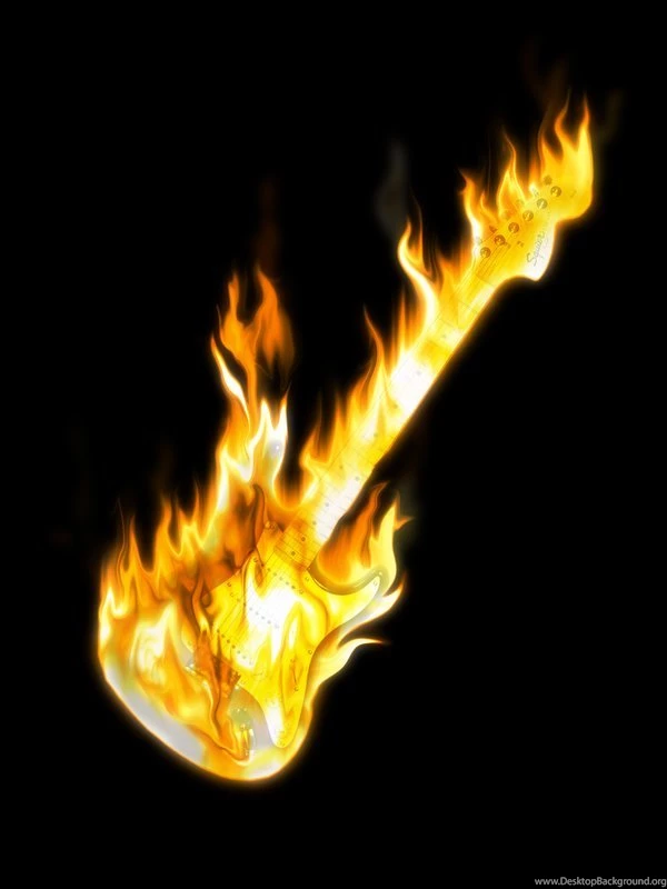 Guitar In Fire 2 By Roxy K On DeviantArt
