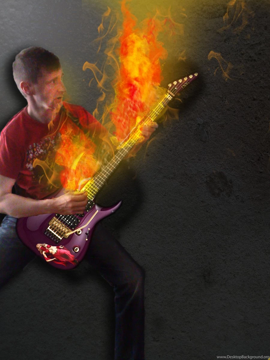 Electric Guitar On Fire By BigA nt On DeviantArt