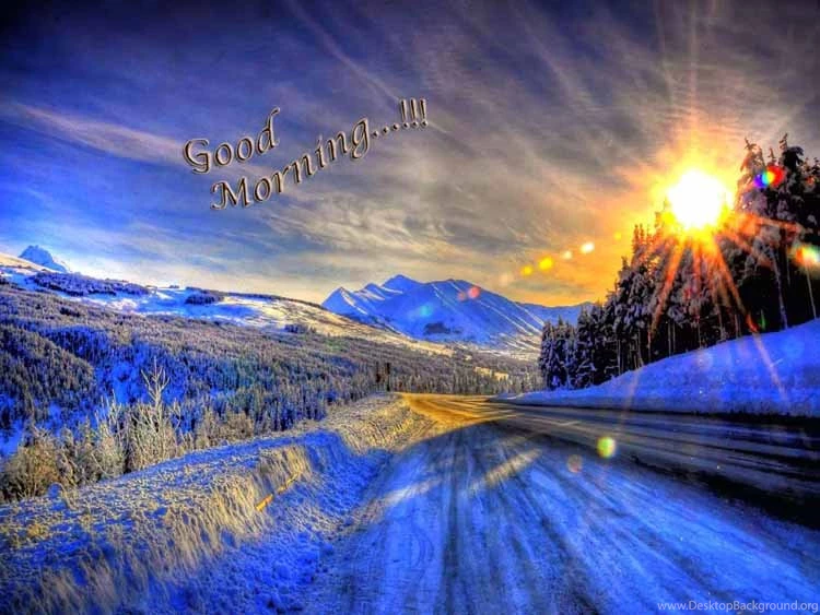 Good Morning Wishes With Blue Backgrounds Hd Images