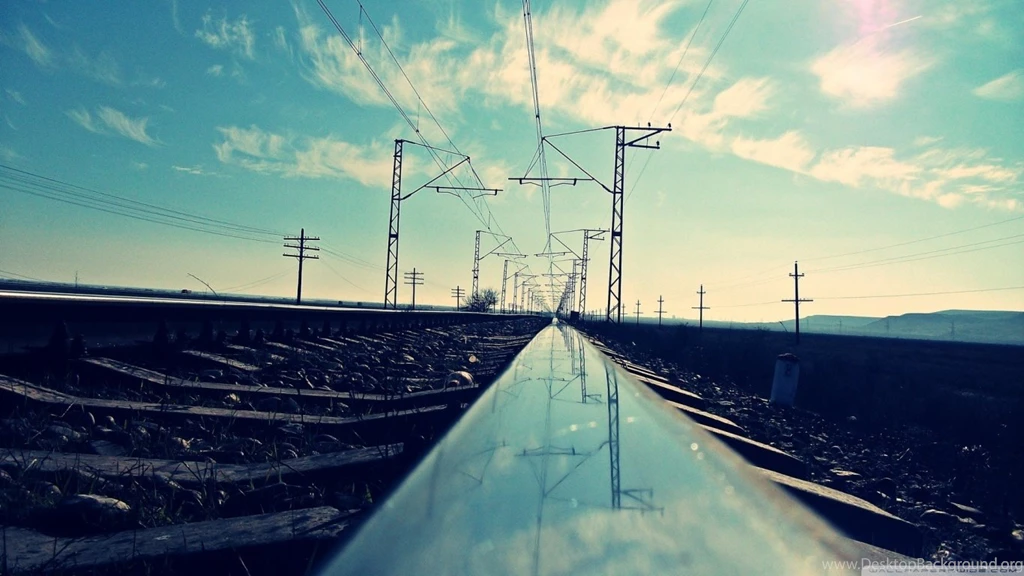 Railway Track HD Desktop Wallpapers : Widescreen : High Definition ...
