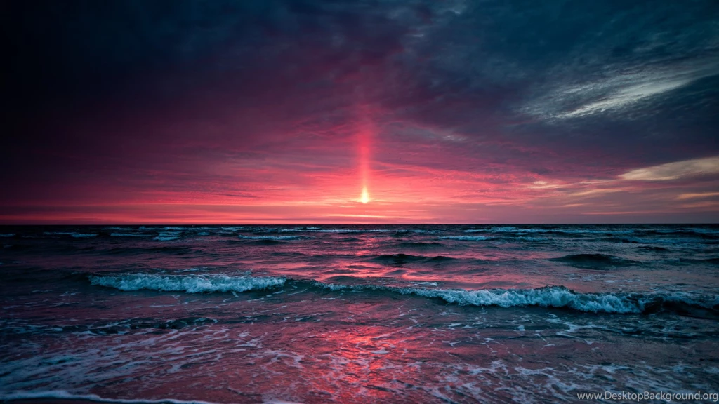 Ocean Sunset Desktop Wallpapers