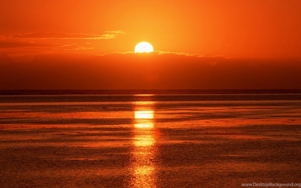 Summer Beach Sunset Desktop Wallpapers