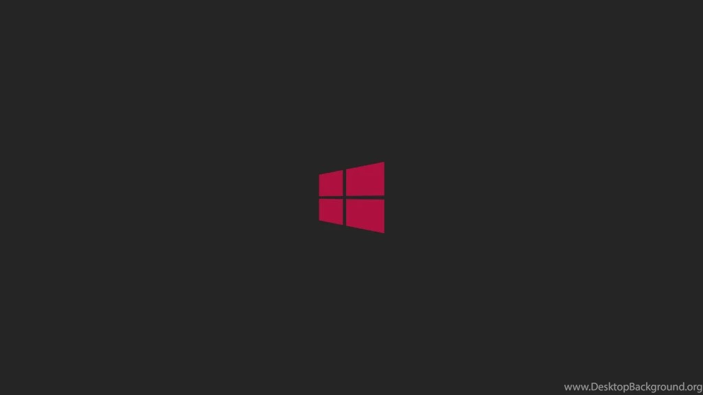 Windows 8 Red Logo Black HD Backgrounds Desktop