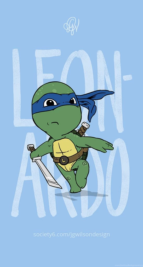 TMNT: Leonardo (Cute & Dangerous) iPhone 5 Wallpapers