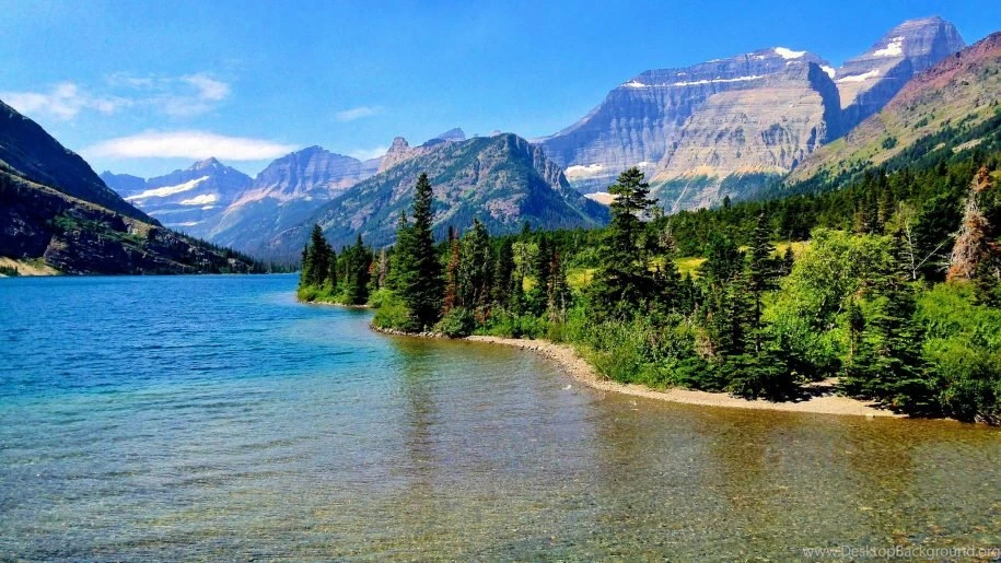 Cosley Lake Glacier National Park Montana Usa Desktop Wallpapers ...