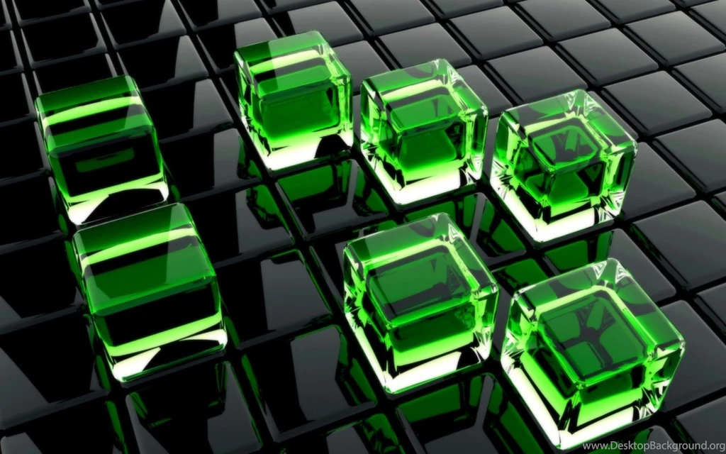 Green Cubes Wallpapers   7506