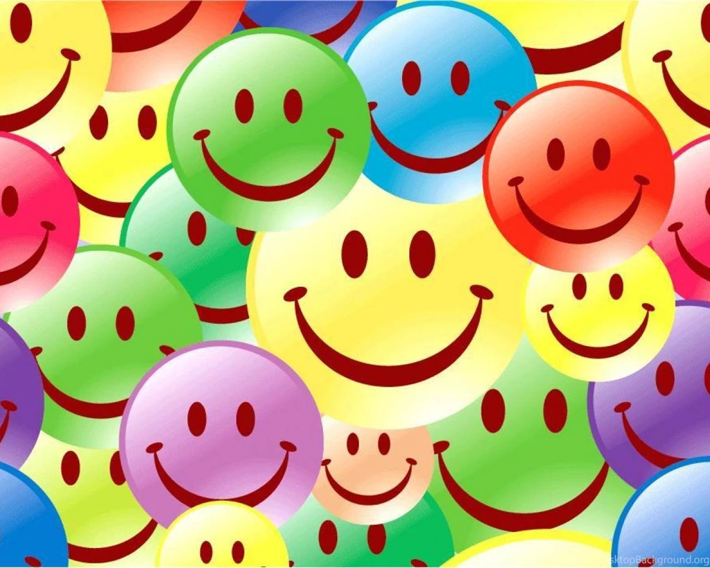 COLOURFUL SMILEYS WALLPAPER (